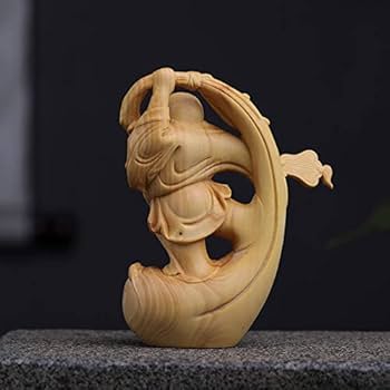 Amazon.co.jp: 仏像 木彫り ミニ 七福神 布袋 様 布袋さんの置物
